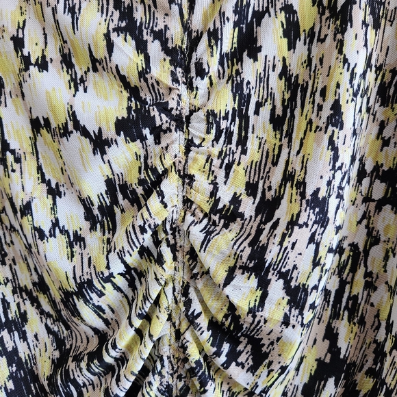 DKNY Women's Shirred Abstract-Print Long Sleeve Top - Picture 13 of 13